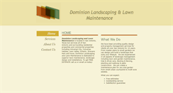 Desktop Screenshot of dominionlandscaping.com